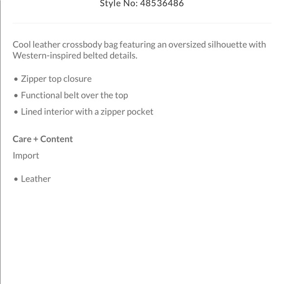 FINAL DROP💗FREE PEOPLE “ZOE WESTERN BUCKLE BAG” - Picture 4 of 4